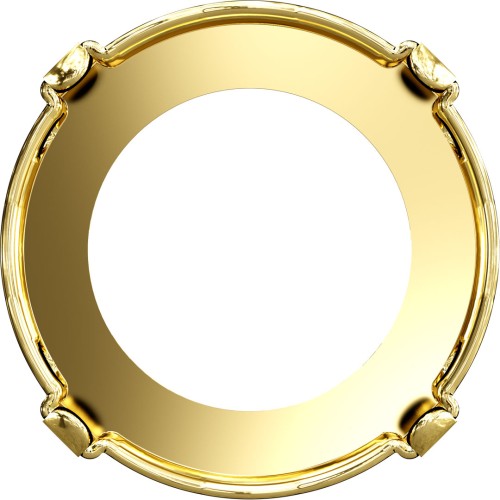 Castone PureCrystal 1122 Rivoli tondo 16 mm - Dorato