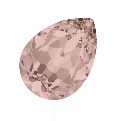 Cabochon PureCrystal 4320 pera 18x13 mm Vintage Rose Foiled x1