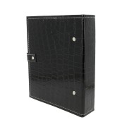 Raccoglitore per bijoux MAXI formato 18x21.5 cm pitonato - Nero x1