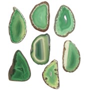 Pendente fetta Agate tinta 40 - 80 mm - Green x1