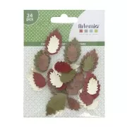 Assortimento di foglioline d'autunno Woodland in carta x24