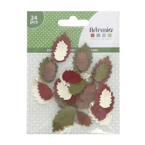 Assortimento di foglioline d'autunno Woodland in carta x24