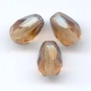Perla a forma di pera sfaccettate 7x5 mm - Topazio chiaro x25