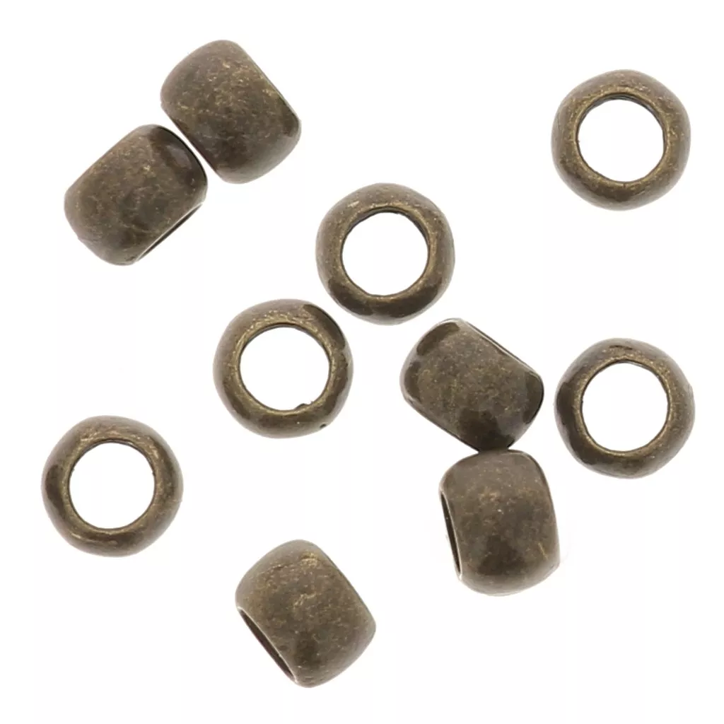 sazione 2250 PCS Tubo di Ottone Crimpare Perline Distanziatore Perline Rotonde, per gioielli fai da te Collane, Bracciali, Gioielli che Fanno. (1 Scatola di 6 Colori
