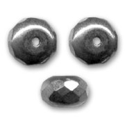 Donuts mm 9x6 Jet Hematite x25