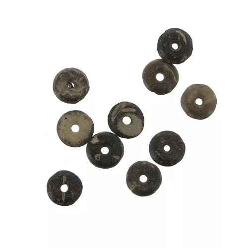 Rondelles Heishi Cocco 7.5 mm Marrone scuro x7