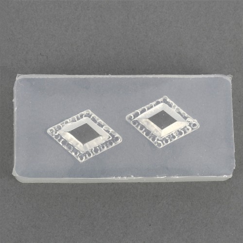 Stampo in silicone per realizzare una losanga 41x20x7 mm x1