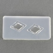 Stampo in silicone per realizzare una losanga 41x20x7 mm x1