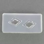 Stampo in silicone per realizzare una losanga 41x20x7 mm x1