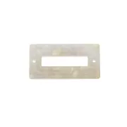 Separatore in acetato di cellulosa 30x15 mm Guscio di tartaruga Rosa/bianco