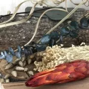 Eucalipto Baby Blu verde - fiore secco per creazione DIY x1 stelo