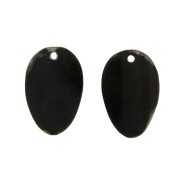 Pendenti maschere etniche incise su corno 48.5x34 mm Marrone x2