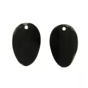 Pendenti maschere etniche incise su corno 48.5x34 mm Marrone x2