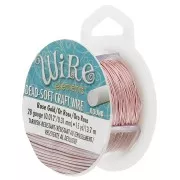 Filo di rame Craft Wire mm. 0.32 dorato rose anti-ossidazione x 13,7 m
