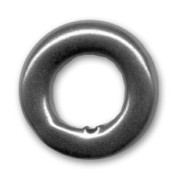 Anellino in ceramica mm. 24 Gunmetal satinato|raw }}