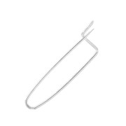 Spilla da decorare con perline, ciondoli & pompons 26 mm Placcatura argento finx1|raw }}