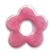 Fiore in ceramica mm. 22 Fucsia iridato