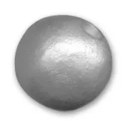 Perla in ceramica mm. 20 Argentato satinato