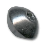 Bicono in ceramica mm. 18 Gunmetal satinato