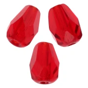 Perla a forma di pera sfaccettate 7x5 mm - Light Siam x25