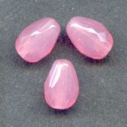 Pere sfaccettate 7x5 mm Rosa Latteo x25