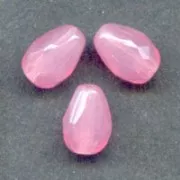 Pere sfaccettate 7x5 mm Rosa Latteo x25