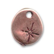 Ciondolo martellato stella mm. 13 colore rame x1|raw }}
