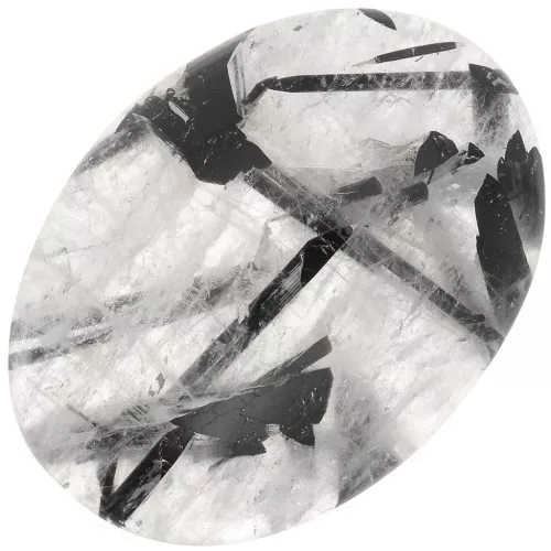Cabochon ovale mm. 30x22 Black Rutile