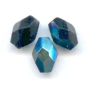 Perla a forma di oliva sfaccettate 6x4 mm - Jet AB x25