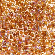 Miyuki Quarter Tila Beads 5x1.2x1.9 mm QTL-257 -  Transparent Topaz AB x10g