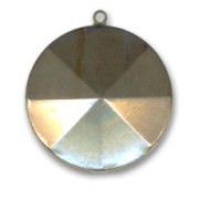 Castone da incollare PureCrystal 1201 tondo mm. 27 bronzo 1 anellino|raw }}