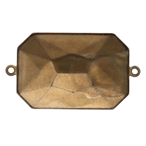 Castone da incollare PureCrystal 4627 mm. 27x18,5 bronzo 2 anellini
