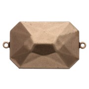 Castone da incollare PureCrystal 4627 mm. 27x18,5 bronzo 2 anellini
