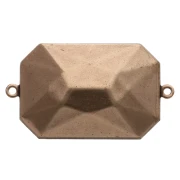 Castone da incollare PureCrystal 4627 mm. 27x18,5 bronzo 2 anellini