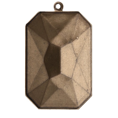 Castone da incollare PureCrystal 4627 mm. 27x18,5 bronzo 1 anellino