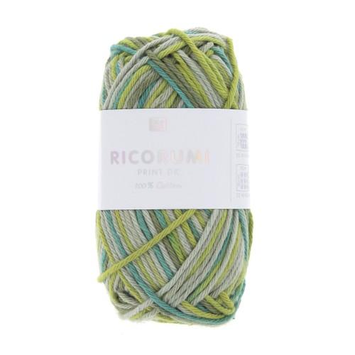 Cotone Ricorumi Print di Rico Design per Amigurumi Verde Mix 005 x25g