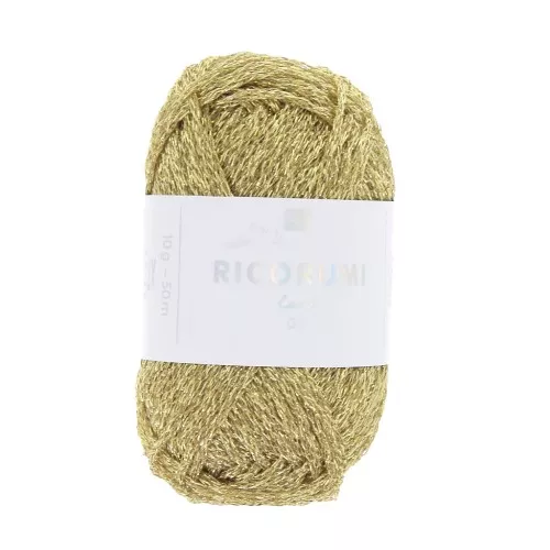 Filato Lamé Ricorumi di Rico Design per Amigurumi- Dorato 002 x10g