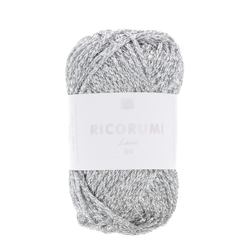 Filato Lamé Ricorumi di Rico Design per Amigurumi - Argentato 001 x10g