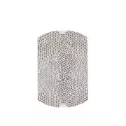 Bustina in cartone 7x7.5x2.3 cm Effetto pelle di serpente Bianco e Argentato x1