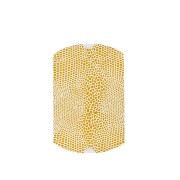 Bustina in cartone 7x7.5x2.3 cm Effetto pelle di serpente Bianco e Dorato x1