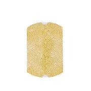 Bustina in cartone 7x7.5x2.3 cm Effetto pelle di serpente Bianco e Dorato x1