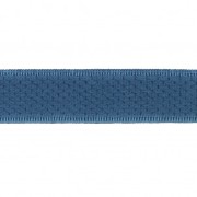 Nastro elastico satin effetto brillante  10 mm - Azzurro x 1m