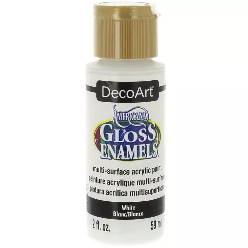 Pittura acrilica DecoArt Americana Gloss - Bianco x59ml