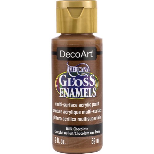 Pittura acrilica DecoArt Americana Gloss - Milk Chocolate x59ml