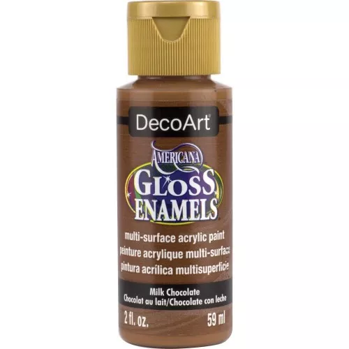 Pittura acrilica DecoArt Americana Gloss - Milk Chocolate x59ml