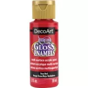 Pittura acrilica DecoArt Americana Gloss - Rosso deciso x59ml
