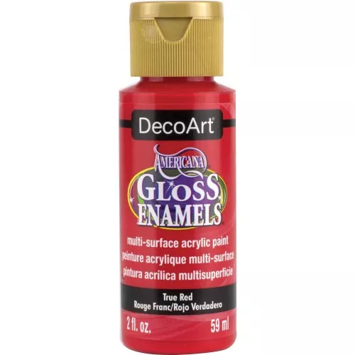 Pittura acrilica DecoArt Americana Gloss - Rosso deciso x59ml