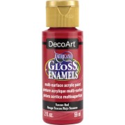 Pittura acrilica DecoArt Americana Gloss - Rosso Toscana x59ml