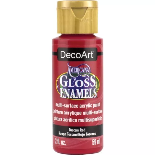 Pittura acrilica DecoArt Americana Gloss - Rosso Toscana x59ml