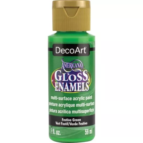 Pittura acrilica DecoArt Americana Gloss - Verde festivo x59ml